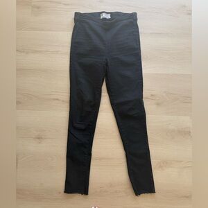 Free People Washed Black High-Rise Skinny Jeans